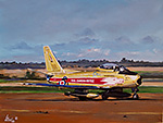 Hawk One... Canada's Golden Wings - Canadair Sabre in Golden Hawks Colours - by Len Boyd