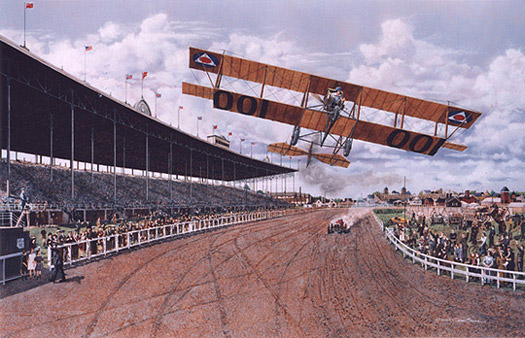Ruth Law at the 1918 C.N.E. - Curtiss Pusher biplane - Gaston Chevrolet on June 29, 1918 - Canadian National Exhibition (CNE) in Toronto - by Jim Bruce