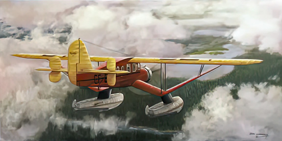 Lucky Break  - Bellanca floatplane - by Don Connolly