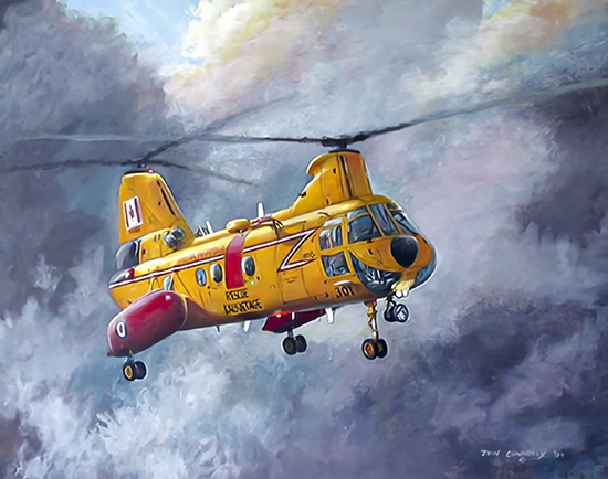 Mission Accomplished - Boeing Vertol CH-113 Labrador Search and Rescue SAR Helicopter - by Don Connolly