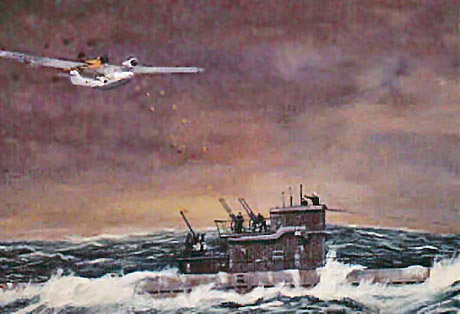 Hornell's Attack - VC winner Sqn Ldr David Hornell's attack against a U-boat - by Chris Driver