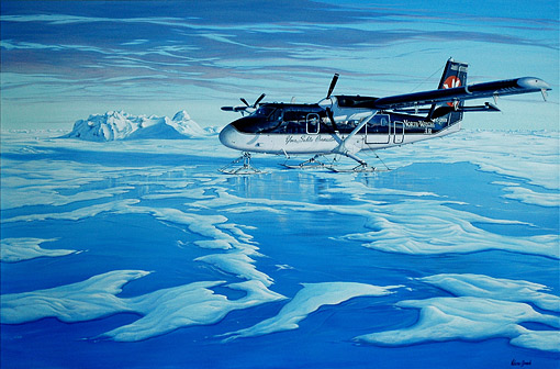 Les Bleus de l'Arctique : Arctic Blues - North Wright Airways is the premier air service in the Sahtu region, NWT - by Helene Girard