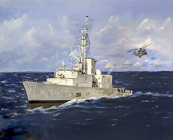HMCS Iroquois - by C. Grant Gulland