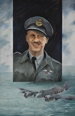 Sydney Shulemson, DSO DFC  404 Sq RCAF Beaufighter by Charles Kadin