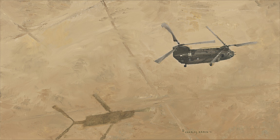 Me and My Shadow, Afghanistan - Boeing CH-147F Chinook - by Charles Kadin
