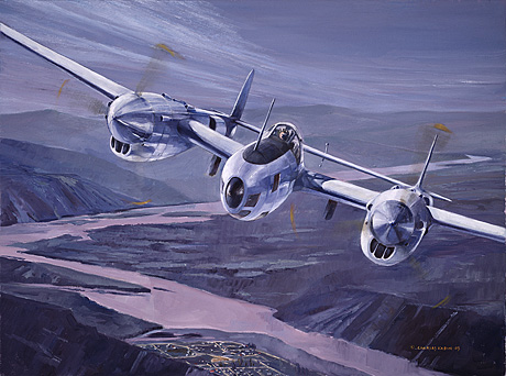 Mapping the Yukon - P-38 Lightning - by Charles Kadin