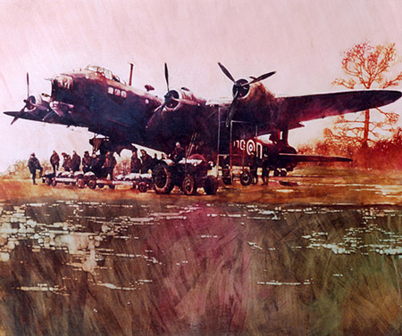 Stirling Bomber - by Wes Lowe