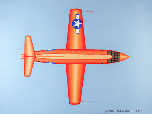 Bell X-1 Top View by Michael McLaughlin