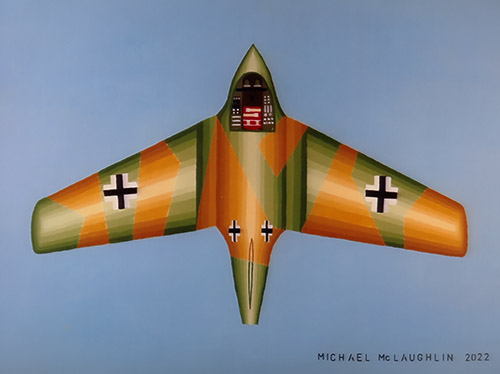 Messerschmitt 163 in Camouflage by Michael McLaughlin