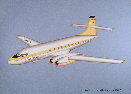 A.V. Roe Jet Liner Oblique Angle - Avro Jetliner - by Michael McLaughlin