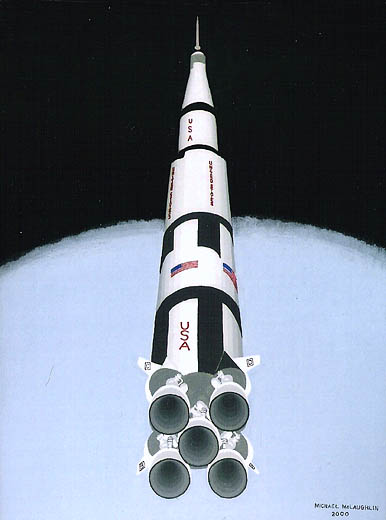 Saturn V Moon Rocket - by Michael McLaughlin