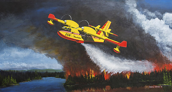 Canadair CL-415 Water Bomber - by Dave Mork