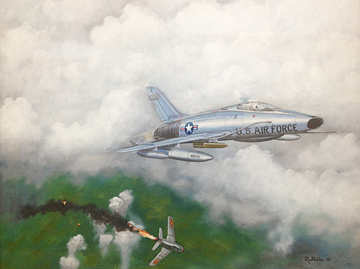 North American F-100D Super Sabre - World's first supersonic fighter - by Bob Poole