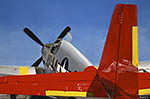 Red-Tail - restored North American P-51C Mustang of the Tuskegee Airmen, Don Hinz 2004 - by Cher Pruys