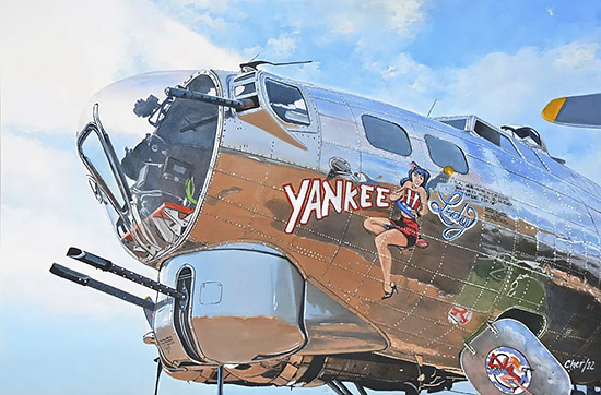 Yankee Lady - Boeing B-17 Flying Fortress - by Cher Pruys