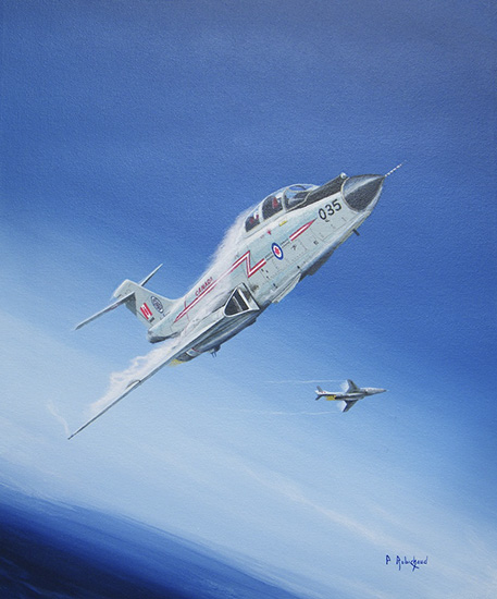 Miramichi Lynx - CF-101B Voodoo interceptors, 416 Lynx Squadron, CFB Chatham, NB, 1984 - by Peter Robichaud