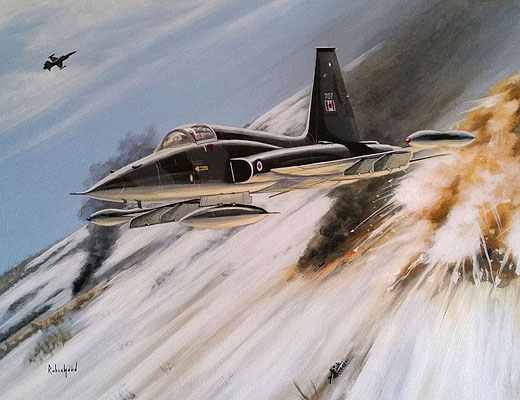 Rain of Fire - CF-5A close air support - by Peter Robichaud