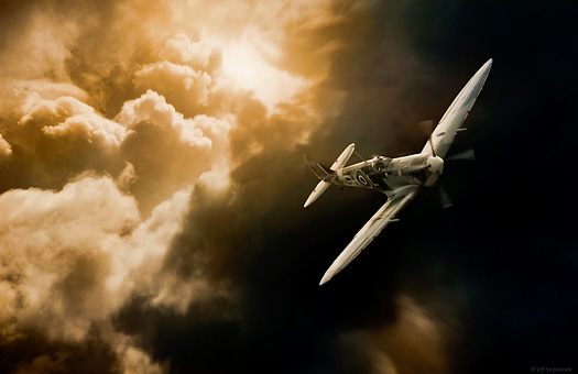 Darkest Days - Supermarine Spitfire Mk.IX - by Jeff Stephenson